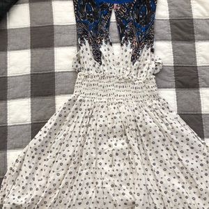 Free people backless summer mini dress